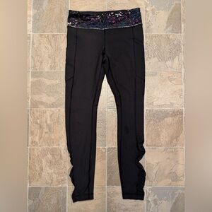 Lululemon Athletic Pill Leggings - Black / Pink / Teal / Gray - Sz 6 Gently Used